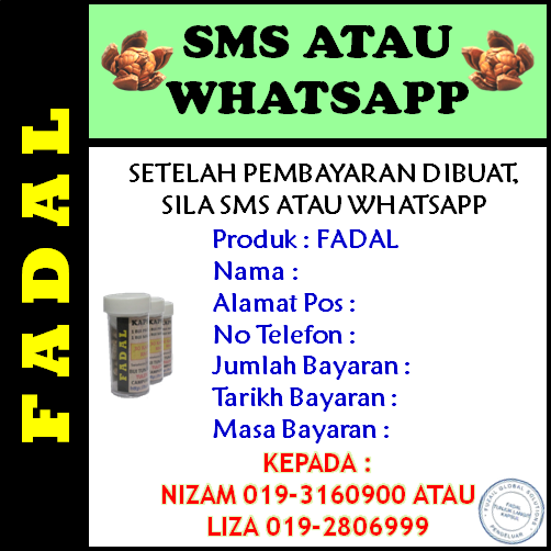 Tunjuk Langit Kapsul Fadal - SMS atau Whatsapp
