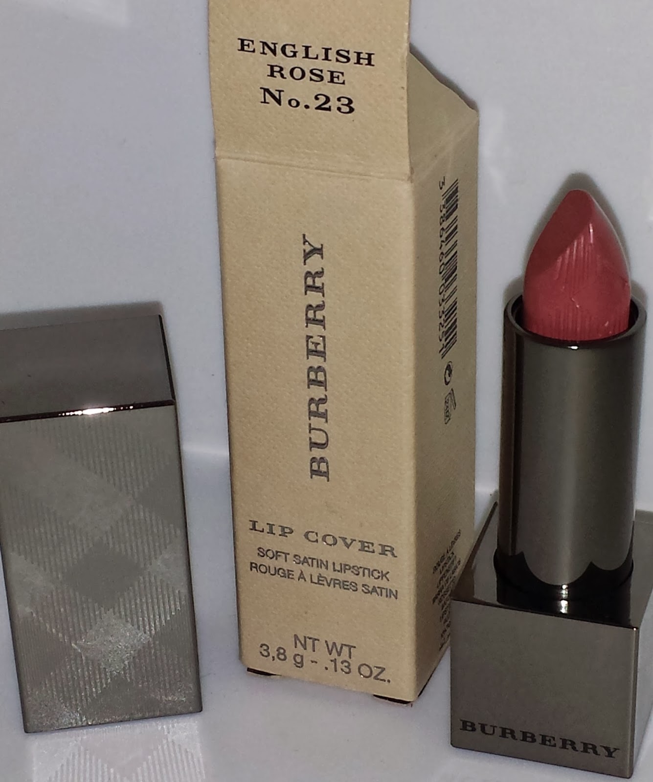 Jayded Dreaming Beauty Blog : 23 ENGLISH ROSE BURBERRY LIP COVER SATIN LIPSTICK - SWATCHES AND REVIEW