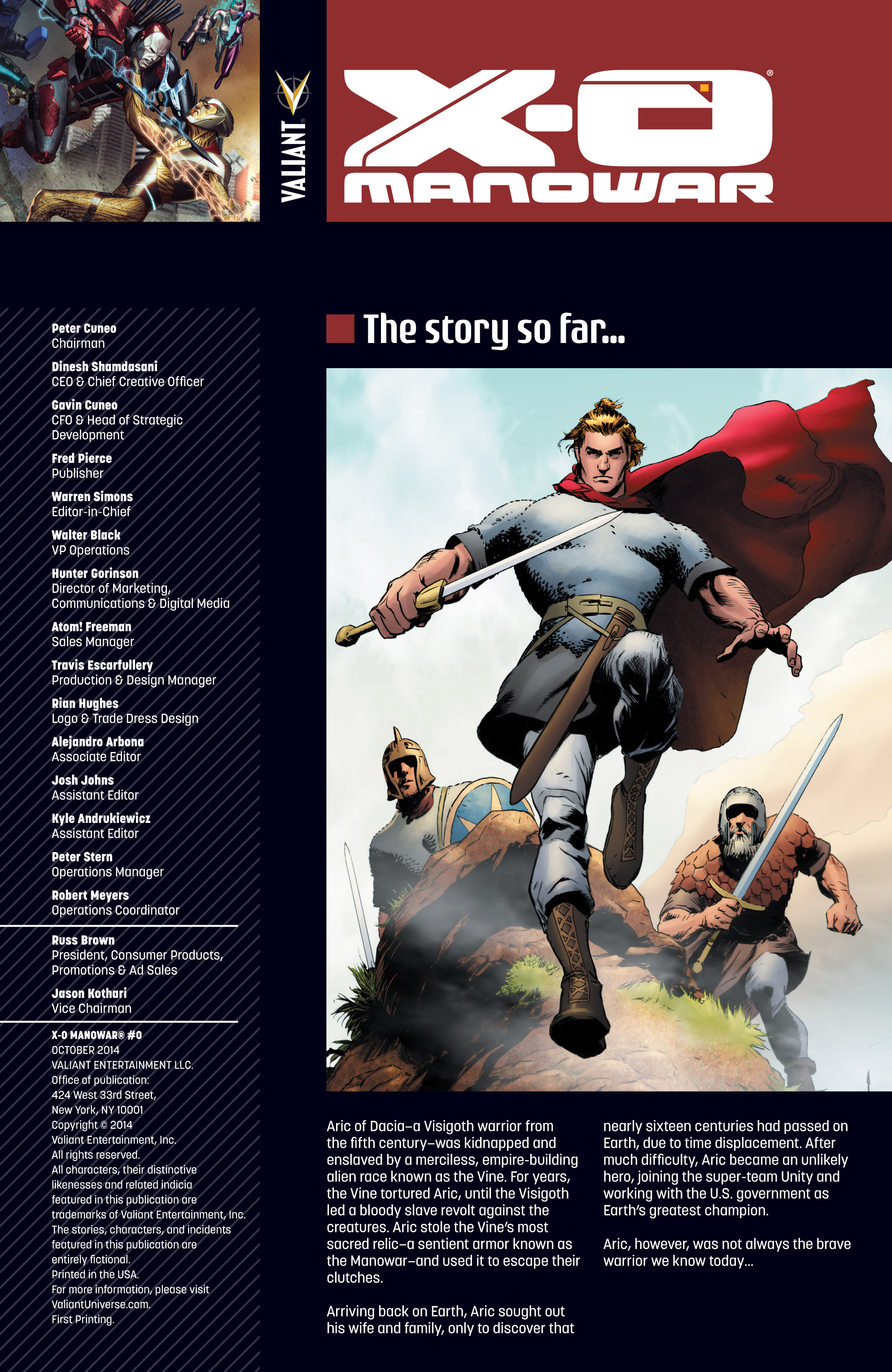 Read online X-O Manowar (2012) comic -  Issue #0 - 2
