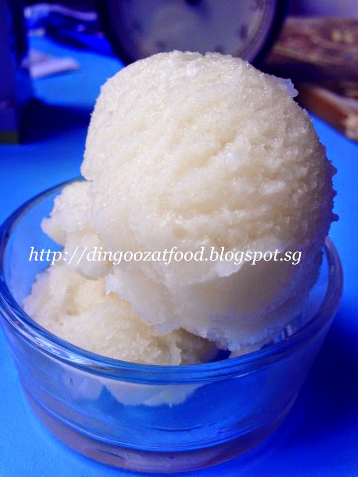 Miki's Food Archives Homemade Lemon Sorbet, without ice cream maker