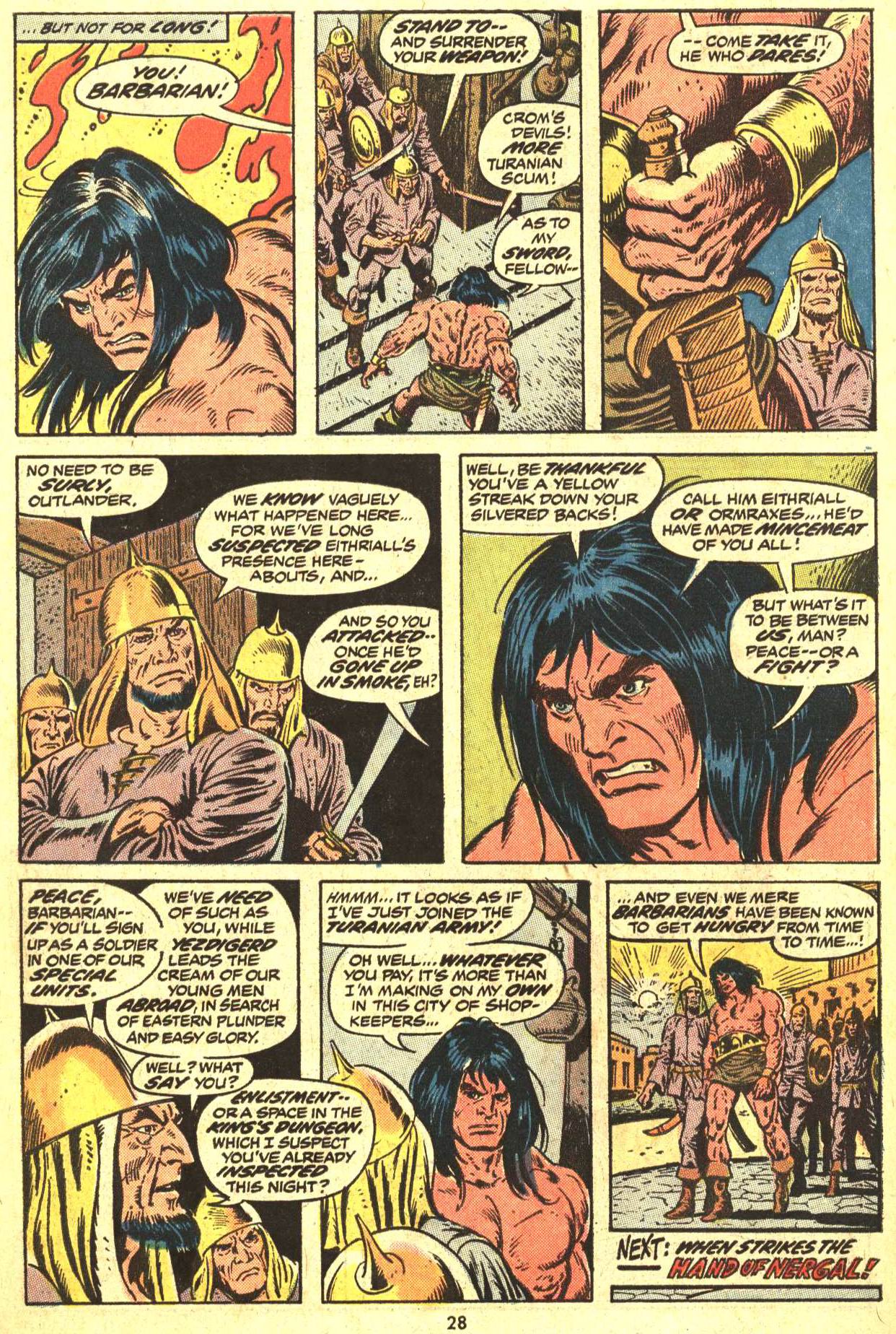 Read online Conan the Barbarian (1970) comic -  Issue #29 - 21