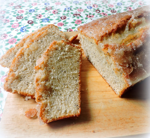 Almond Glazed Poppy Seed Bread