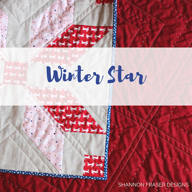 Forest Talk Winter Star Quilt | Shannon Fraser Designs | Quilt Pattern | Modern Interior Design | #modernquilting #easyquiltpattern