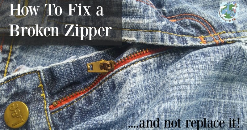 Fix It Friday - How to Fix A Broken Zipper - Green Issues by Agy