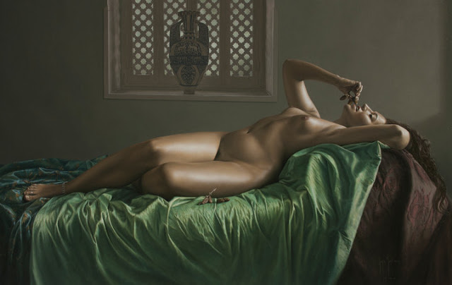 Mulheres sensuais nas pinturas de Sergio Martinez Cifuentes