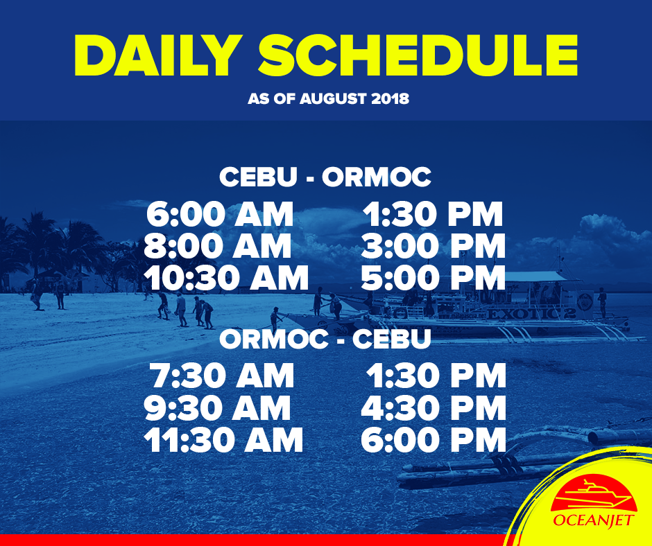 Cebu to Ormoc : Ferry Schedule & Fare Rates (2018 UPDATED) | Escape Manila