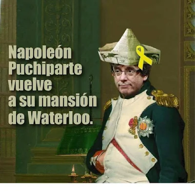 Napoleón Puchiparte vuelve a su mansión de Waterloo Napoleón Puchiparte vuelve a su mansión de Waterloo