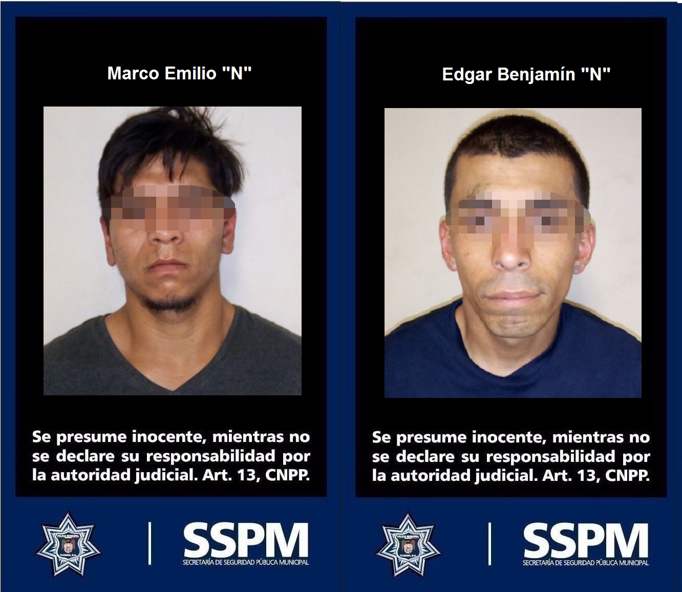 Policía Municipal apresa a 2 con armas tras robo con violencia