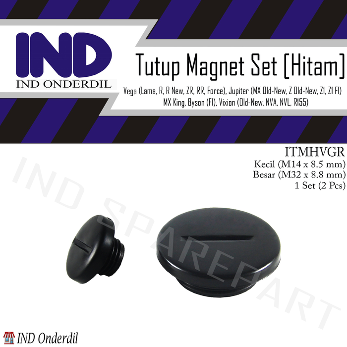 Baut Tutup Blok/Bak Magnet Besar/Kecil Hitam Set R15/R25 V1/V2/V3 Dijamin Ori