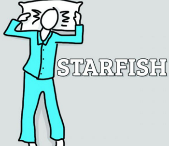 Posisi Tidur Starfish