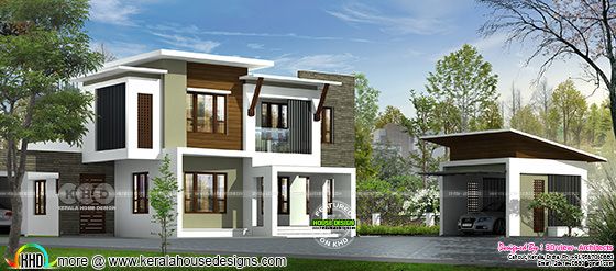 Contemporary house design by 3D view architects