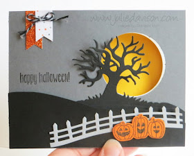 Stampin' Up! Spooky Fun Halloween Peek-a-boo Flip Card #stampinup 2016 Holiday Catalog fun fold card www.juliedavison.com