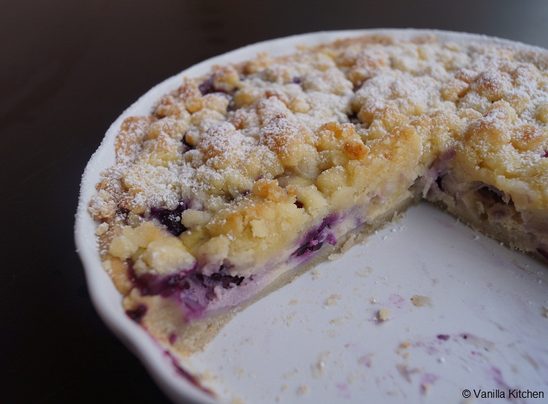 (no) plain Vanilla Kitchen: Blaubeertarte mit Marzipanstreuseln