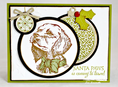 Stamps - North Coast Creations Santa Paws,ODBD Custom Circle Dies, ODBD Vintage Pattern Ornaments