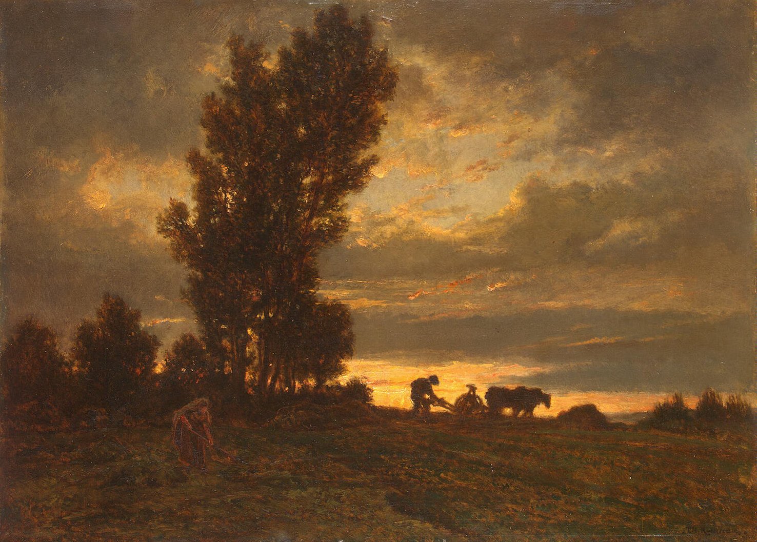 Landscape With A Plowman Theodore Rousseau Endless Paintings landscape-with-a-plowman-theodore-rousseau-endless-paintings
