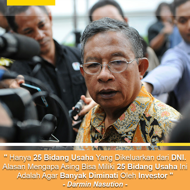 Darmin N: Hanya 25 Bidang Usaha Yang Dikeluarkan Dari DNI