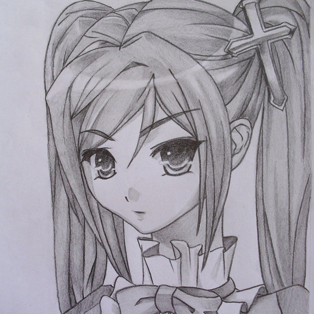 Crying Anime Drawings In Pencil