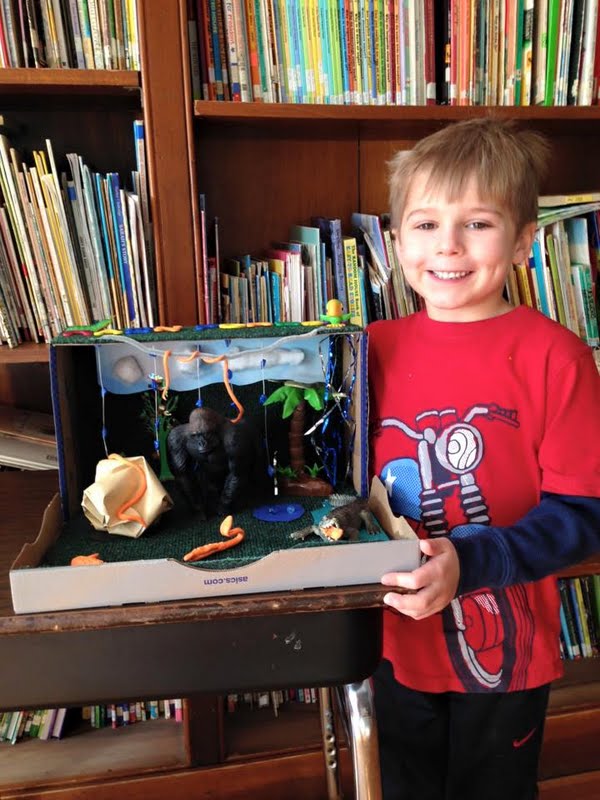 Antioch School News First Grade's Habitat Diorama Project