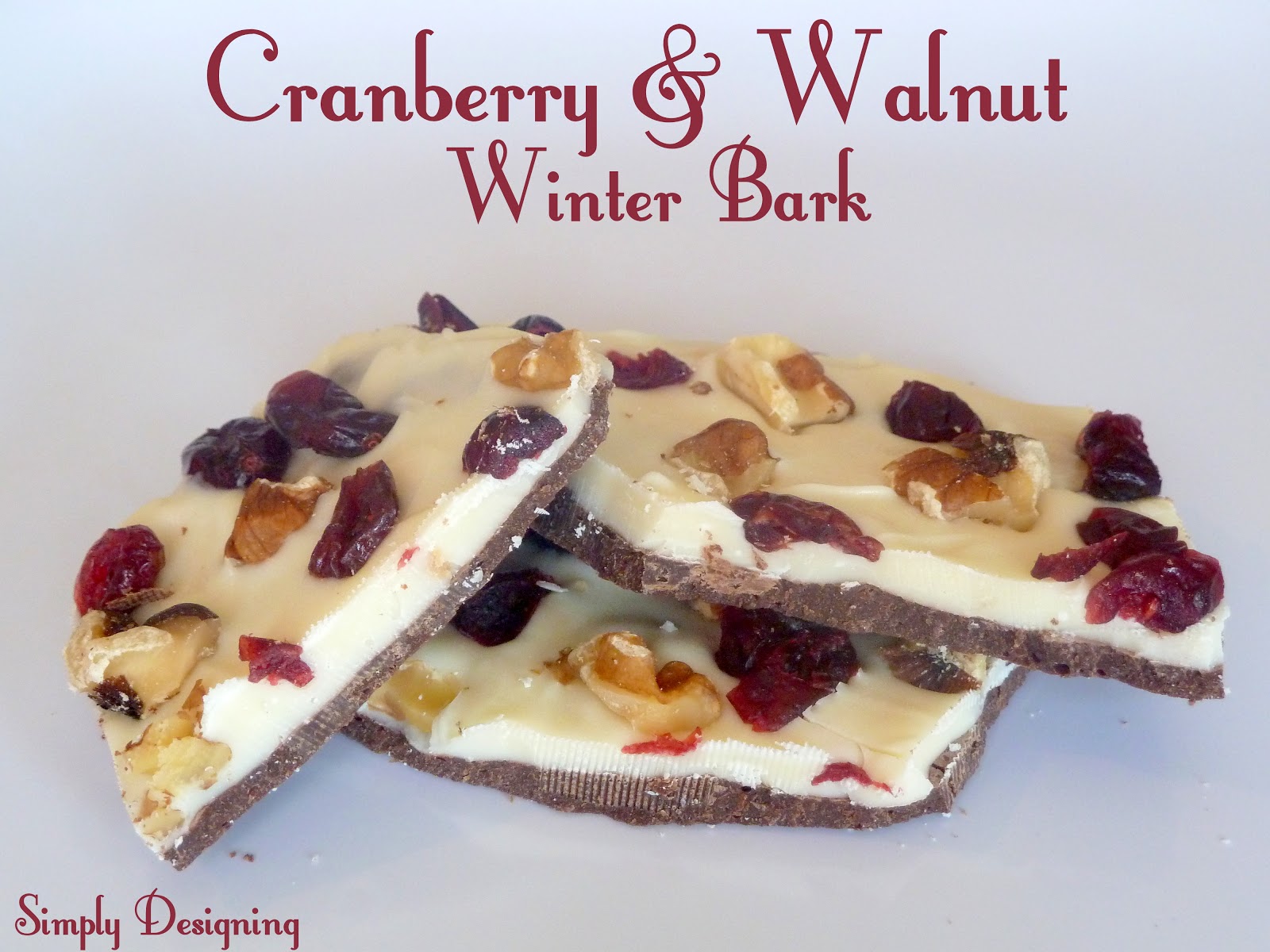 Cranberry and Walnut Winter Bark + Homemade Holiday Treat Blogger Event