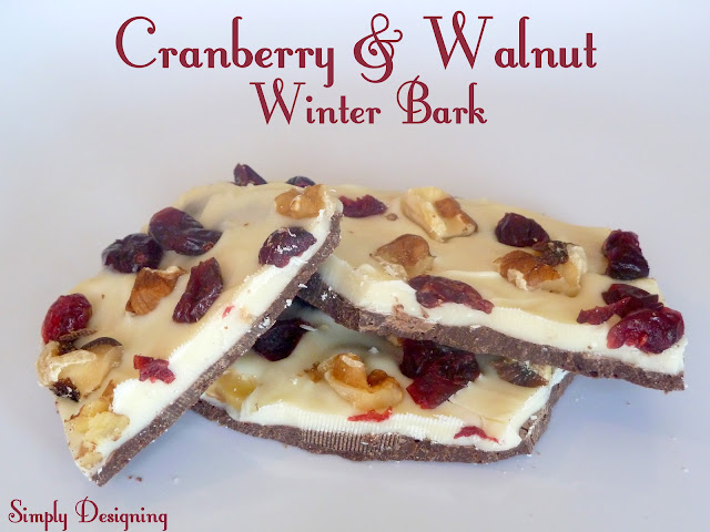 Cranberry and Walnut Winter Bark | Simply Designing