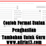 Contoh Format Tawaran Penghasilan Embel-Embel Untuk Guru Format
Microsoft Access