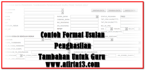 Contoh Format Tawaran Penghasilan Embel-Embel Untuk Guru Format
Microsoft Access