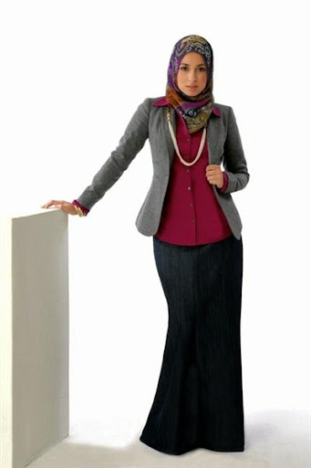 Gambar Hijab Modern Untuk Wanita Pekerja Atau Kantoran Terbaru 2017/2018