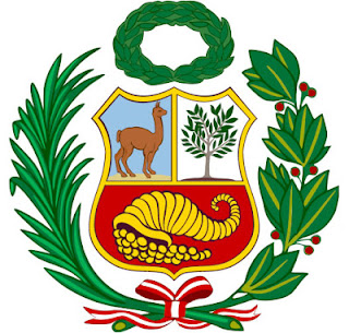 Escudo de Armas del Perú Dibujo del Escudo de Armas del Perú a colores