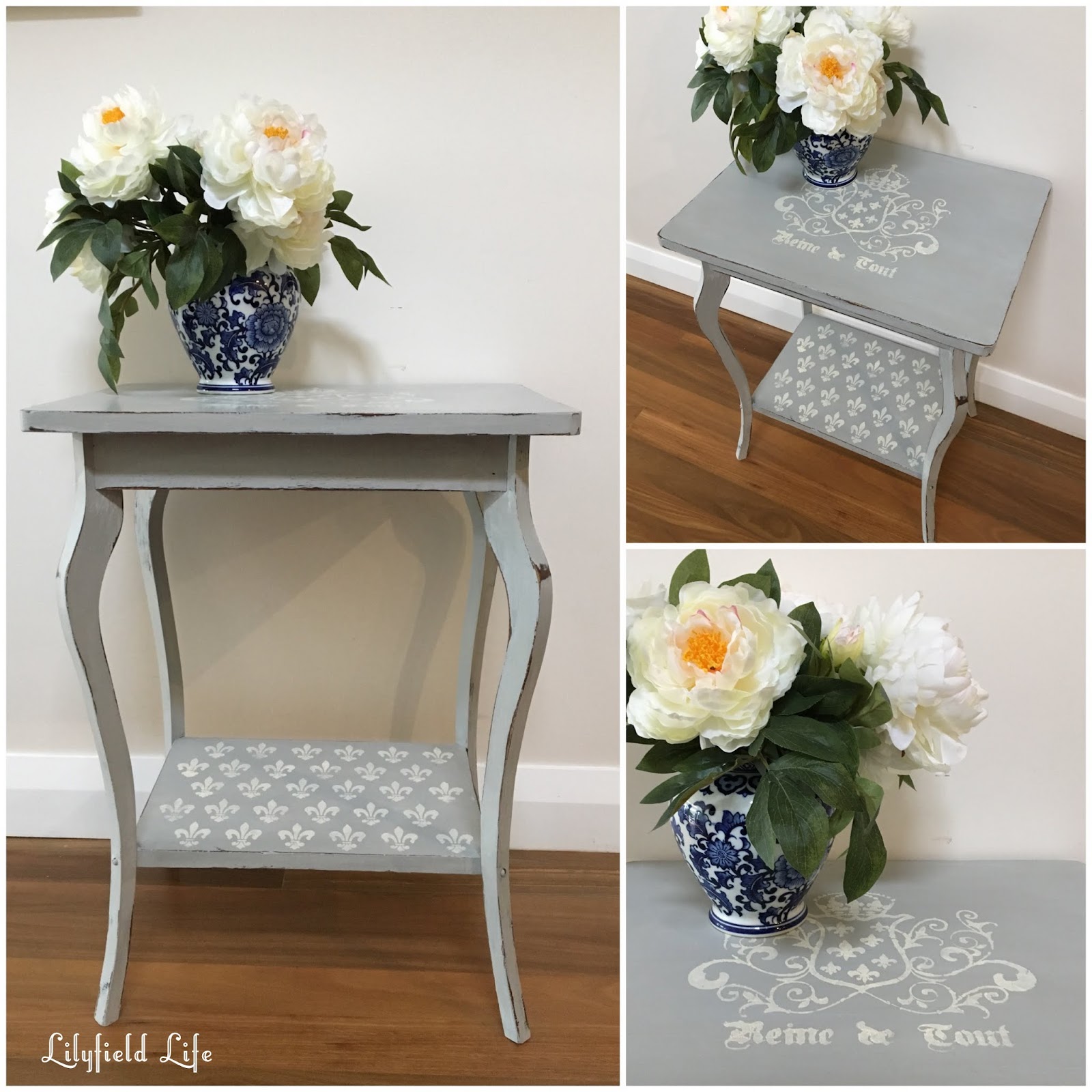 Lilyfield Life Using stencils to give French flair yes I bought some