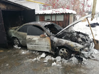 (ФОТО) пожар легковой автомобиль «Toyota Carina».