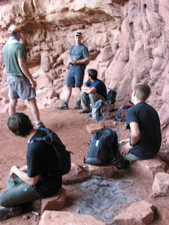 resting at grand canyon