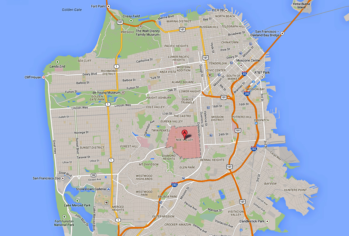 Noe Valley San Francisco Map San Francisco Bay Area Photo Blog: San Francisco's Noe Valley, Then & Now:  20 March 2017