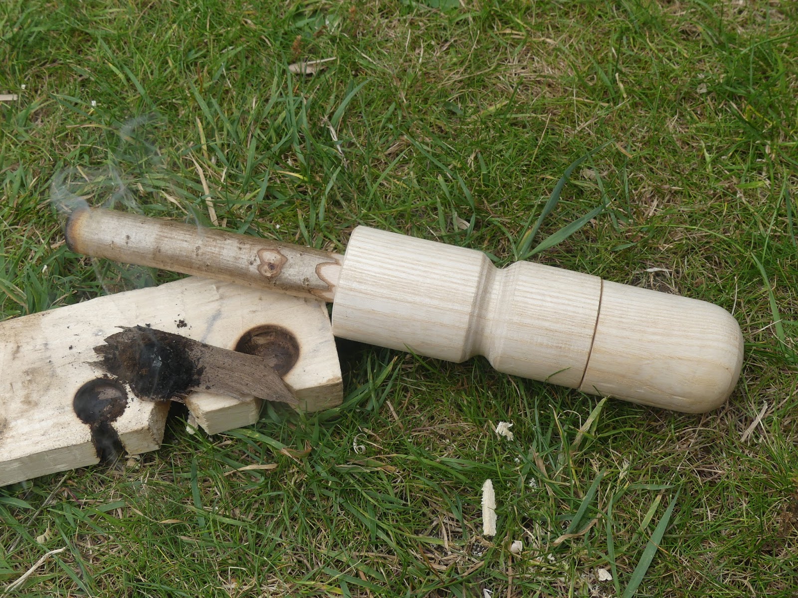The Outdoor Traditionalist Bamboo Fire Saw First Attempt