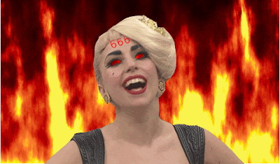 Resultado de imagem para lady gaga satanica gif
