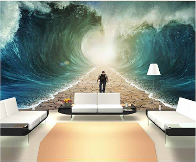 3D wallpaper for walls for living room modern interior 2018