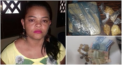 Gongogi: Polícia Militar prende mulher com drogas em ônibus