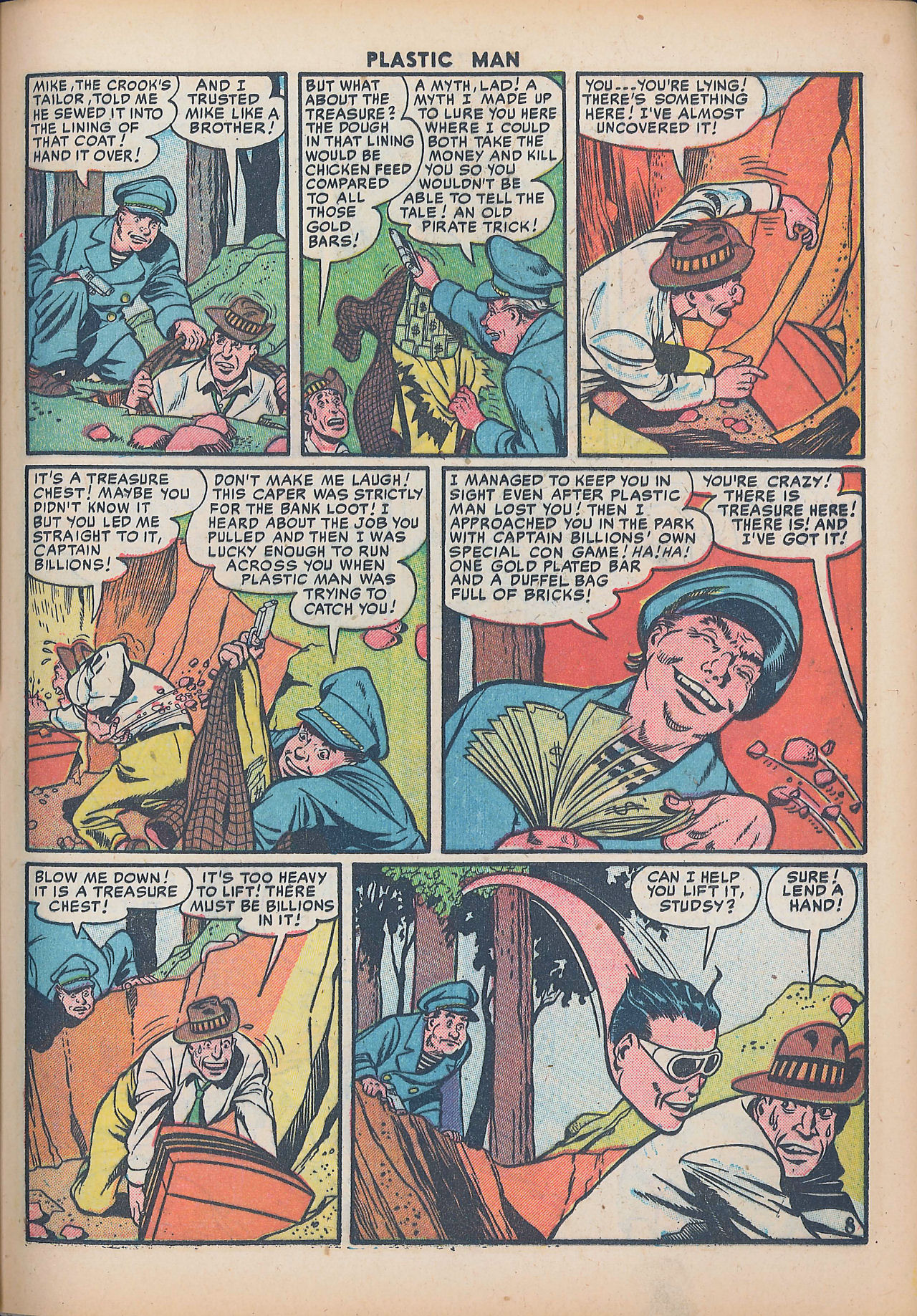 Read online Plastic Man (1943) comic -  Issue #30 - 33