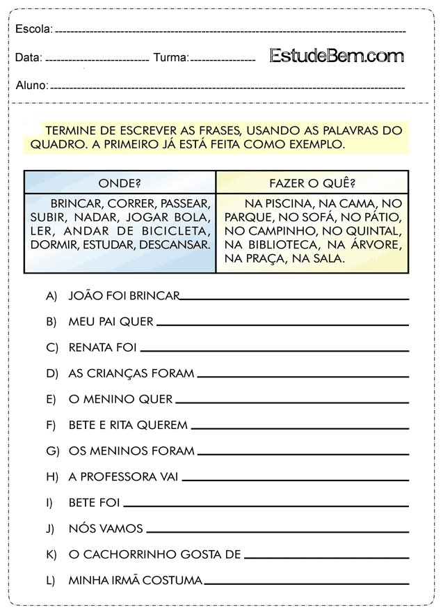 Notícias Ponto Com : Atividades de português 5° ano com gabarito, com