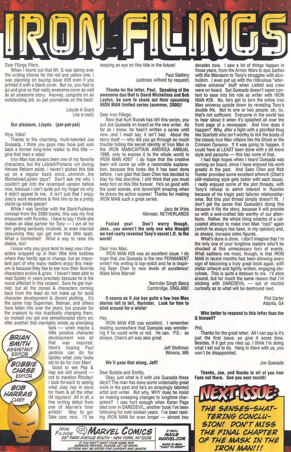 Read online Iron Man (1998) comic -  Issue #29 - 33