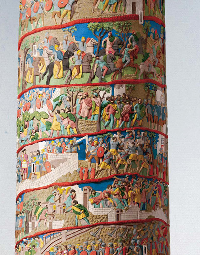 Adrianbucurescu In Culori Așa Cum Arăta Columna Lui Traian La Inaugurare