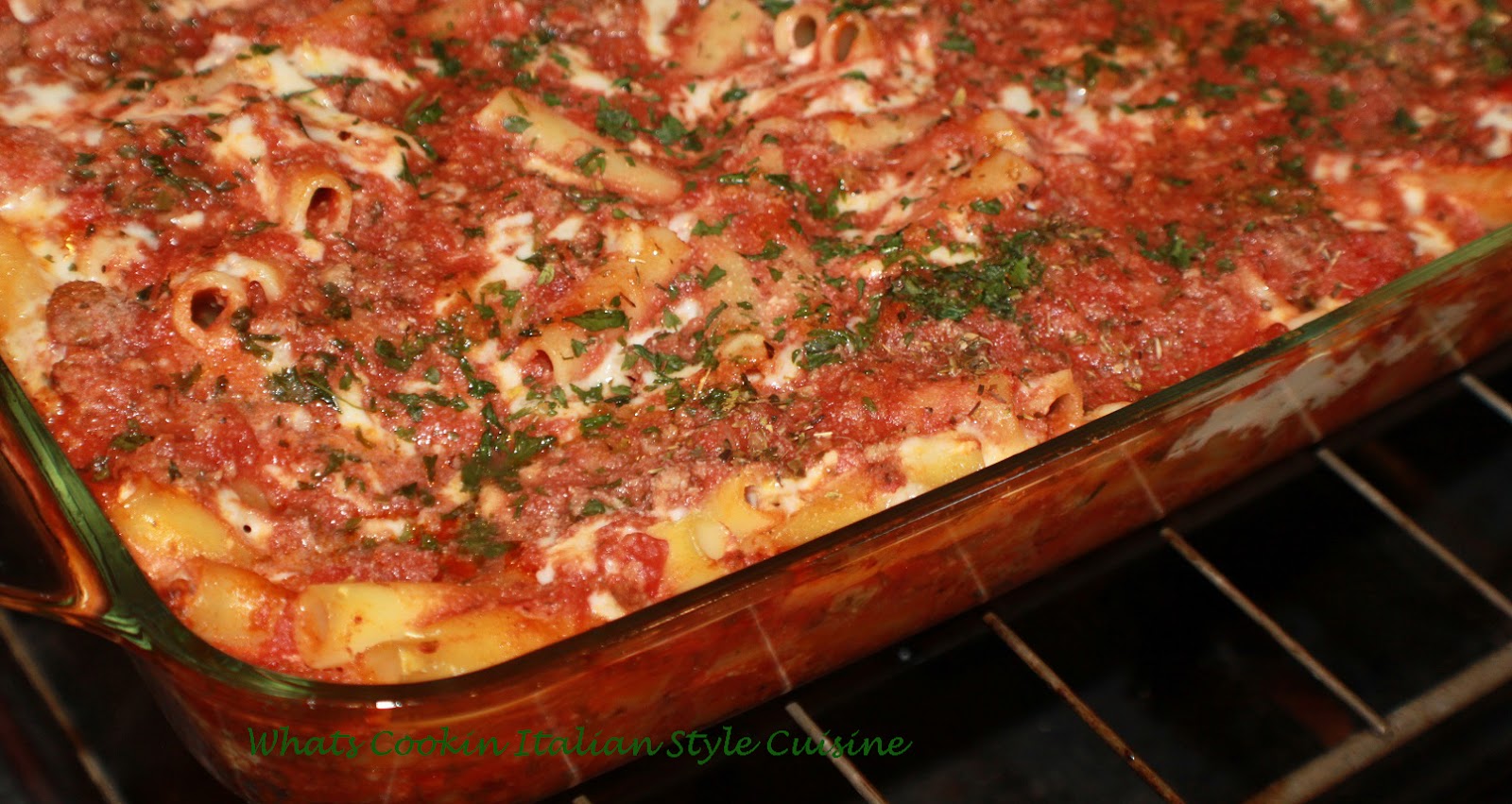 Baked Ziti Recipe What's Cookin' Italian Style Cuisine