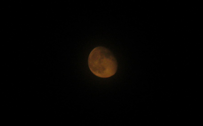 moon photo with Canon A3100 IS point and shoot
