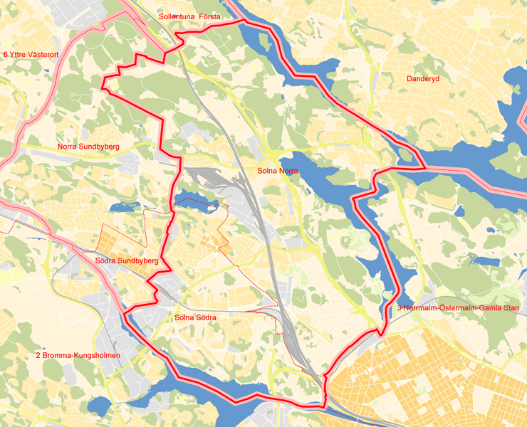 Solna Kommun Karta – Karta 2020