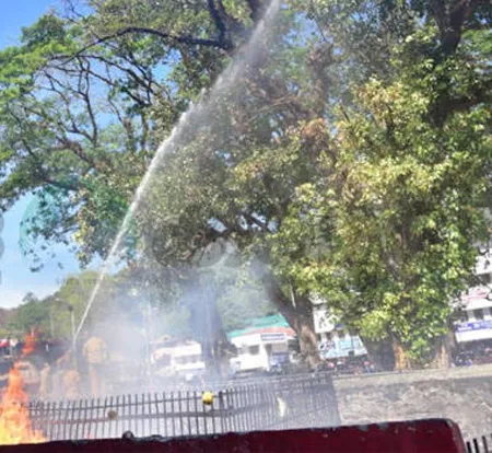 Small Fire At Sannidhanam,Sabarimala Temple, News, Fire, Police, Trending, Kerala.