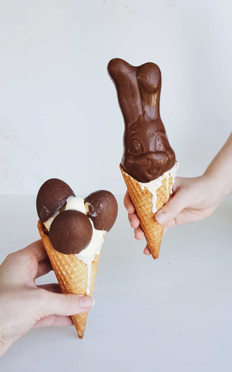 How to make Choc Top Icecreams with all your excess Easter Eggs Now