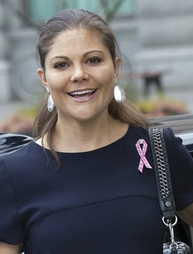 Crown Princess Victoria of Sweden attended today Cancer foundation seminar at Parliament building in Stockholm