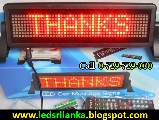 Car LED Scrolling Message Display