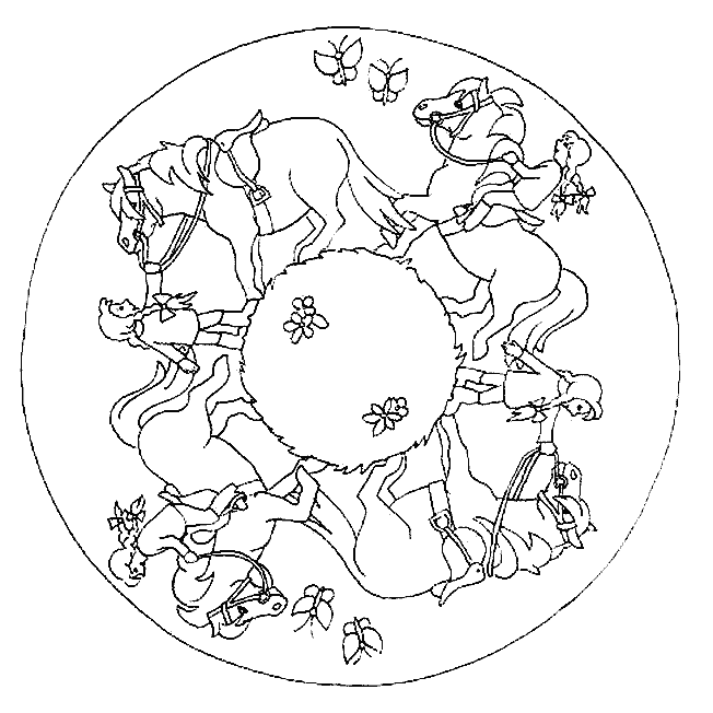 horse mandala coloring pages coloring.filminspector.com