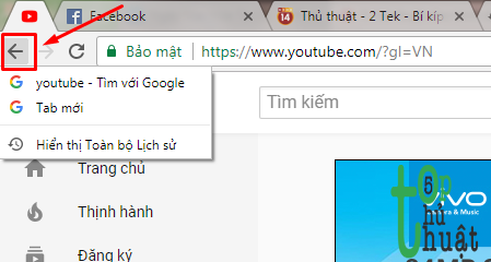 Thủ thuật cho trình duyệt Google Chrome  trên windows