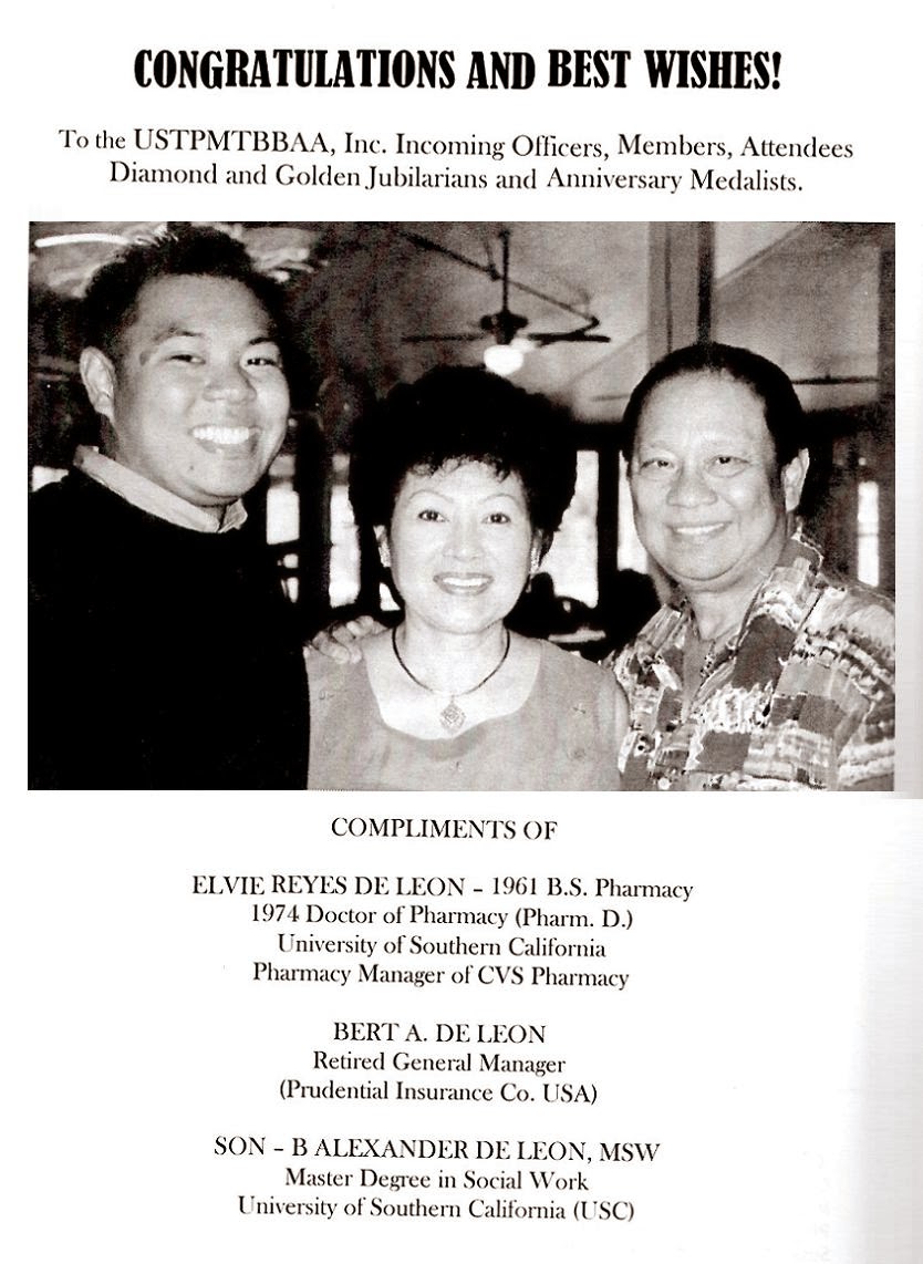 UNIVERSITY OF SANTO TOMAS GRAND ALUMNI Souvenir Program Ads Greetings